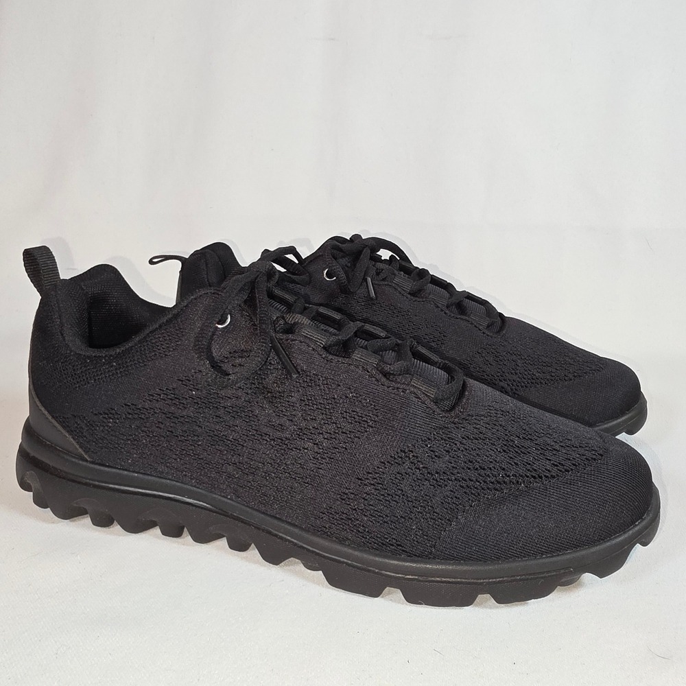 Propet TravelActiv Black Womens 10 Walking Sneakers W5102 Lace Up Active Shoes
